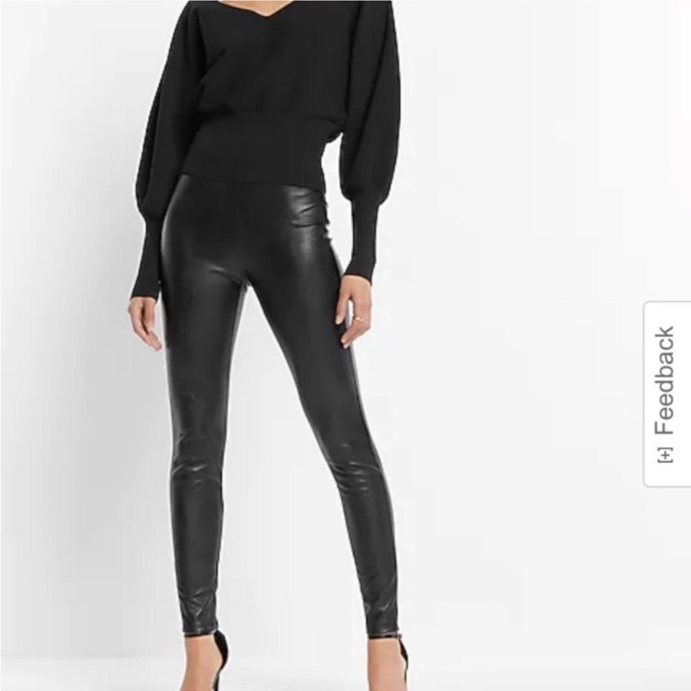 NWT Express High Waisted‎ Faux Size XS
